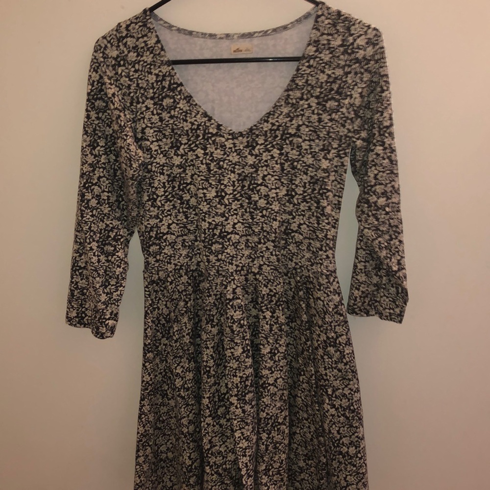 hollister floral skater dress